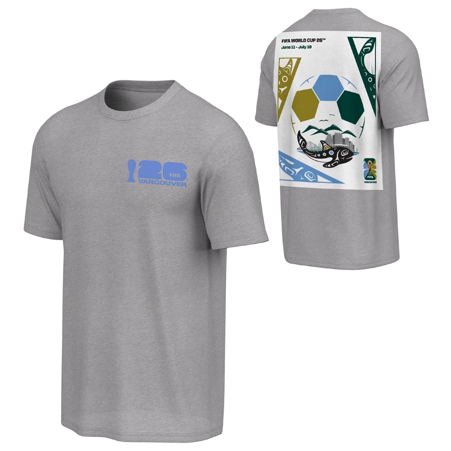 FIFA World Cup 2026™ Vancouver Poster Grey T-Shirt [ENG] - Unisex