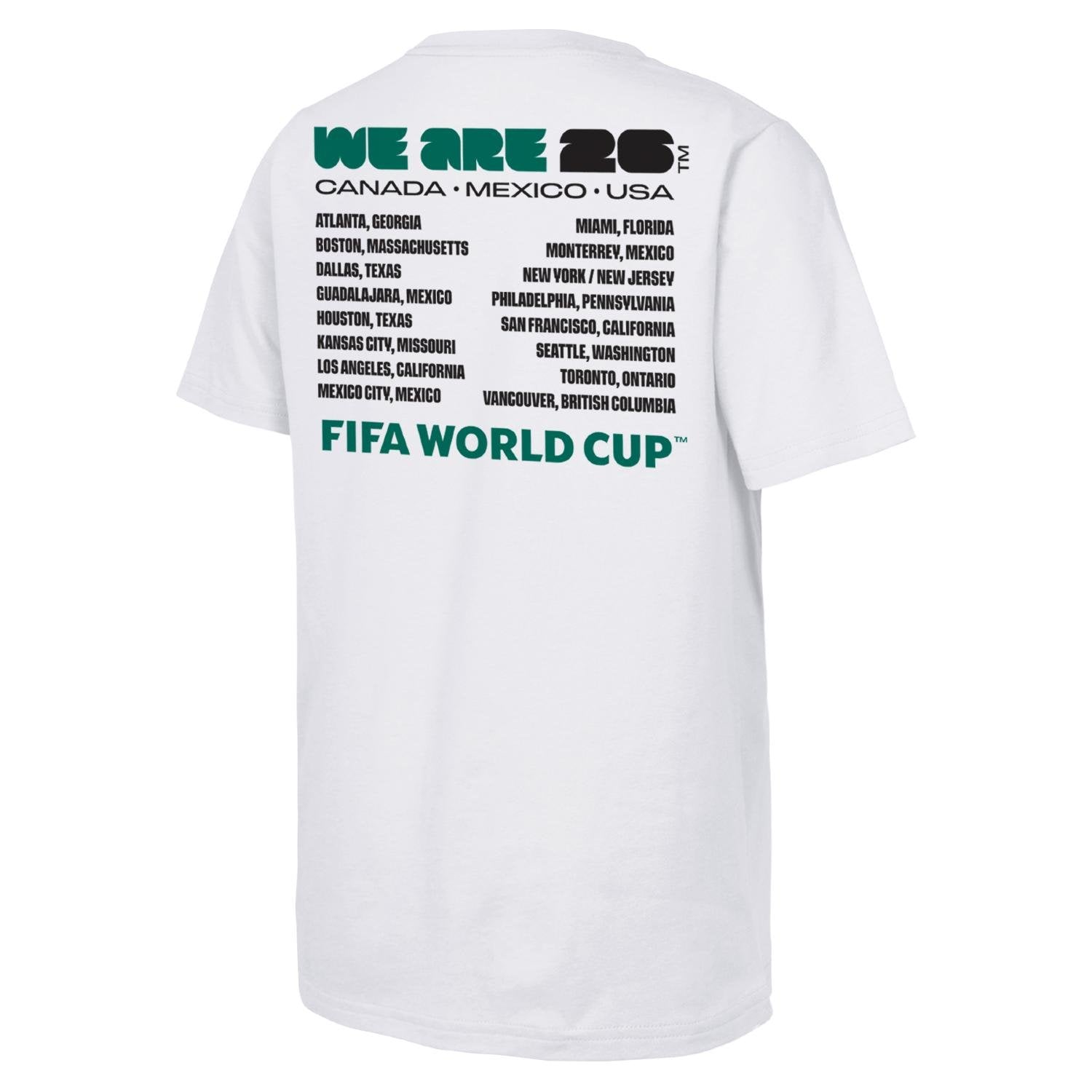 FIFA World Cup 2026™ 'We Are' Emblem and Cities T-Shirt - Unisex